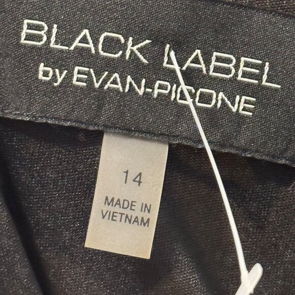 Black Label By Evan-Picone Black/Marigold Floral Dress Size 14 Dress. NWT - Picture 3 of 12